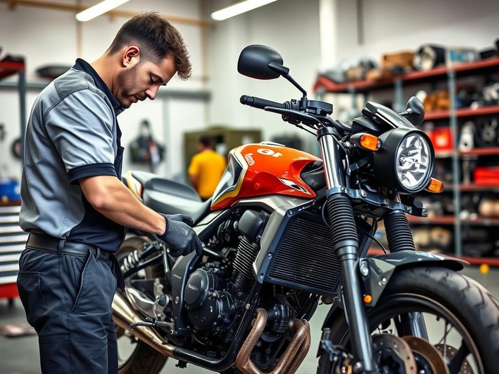 Professional motorcycle dismantling in Munno Para West