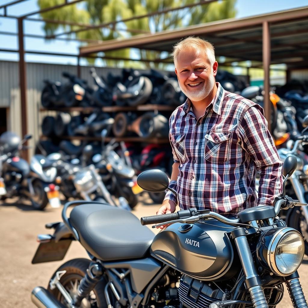 Satisfied customer at Motorcycle Wrecker Salisbury