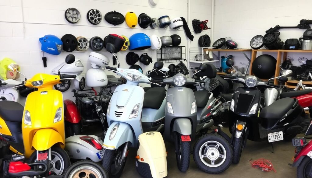 Scooter parts inventory at Somerton Park motorcycle wrecker Scooter parts inventory at Somerton Park motorcycle wrecker