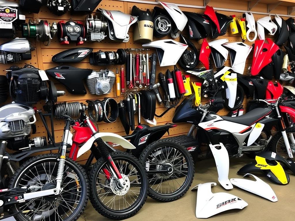 Suzuki DRZ parts collection at Motorbike Wreckers Elizabeth
