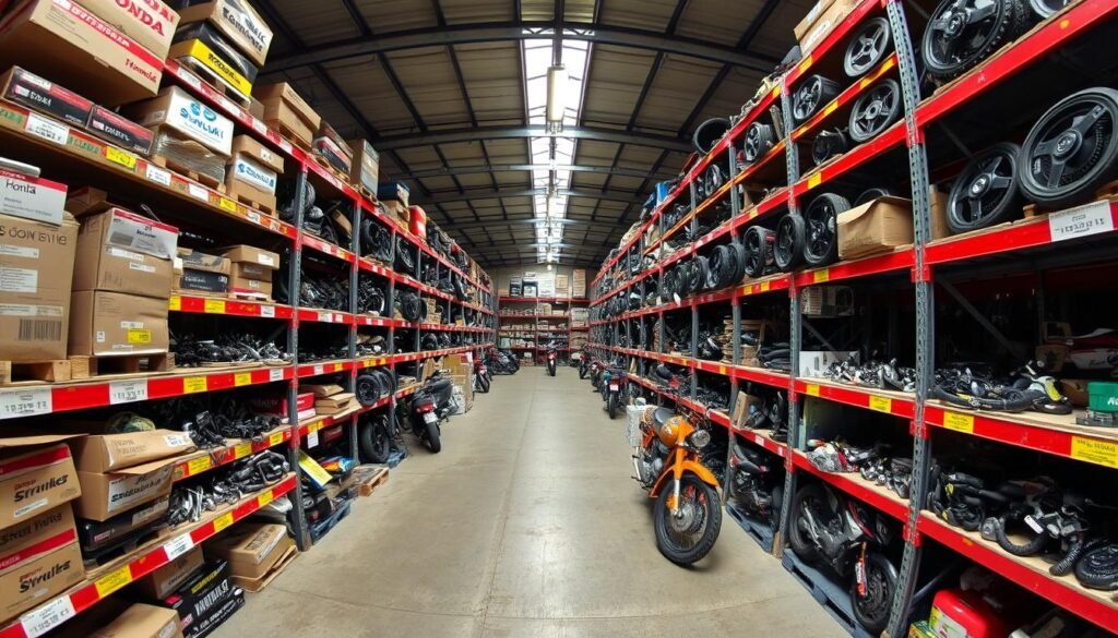 Wide selection of motorcycle parts from various brands at Motorbike Wreckers Elizabeth